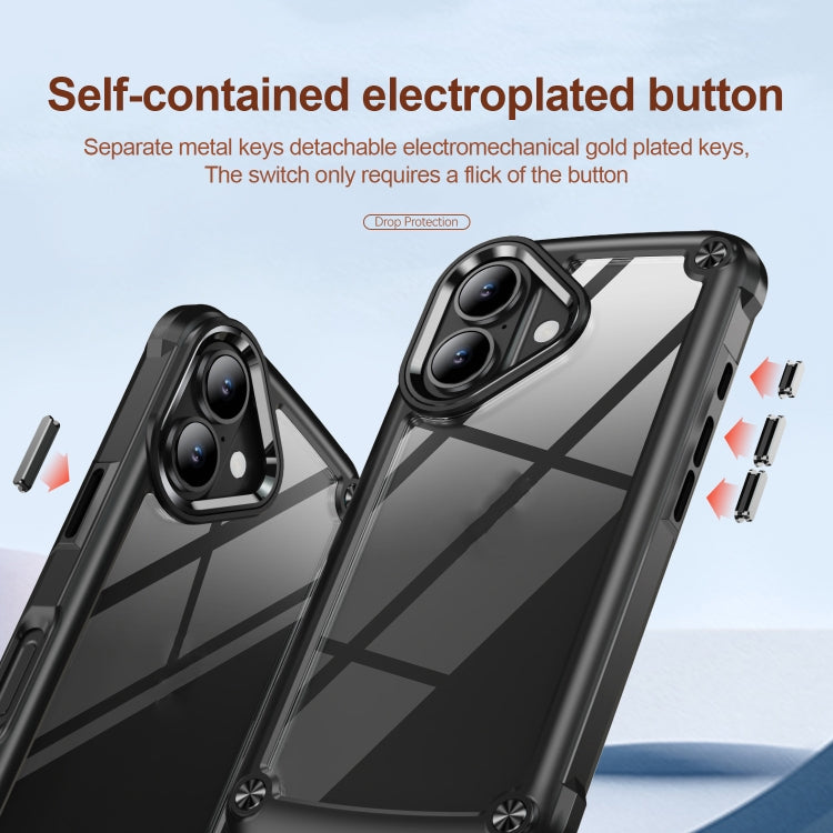 TPU + PC Lens Protection Phone Case – TPU, For iPhone 16, For iPhone 15 Pro Max, For iPhone 15 Pro, For iPhone 15 Plus
