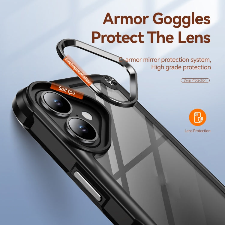 TPU + PC Lens Protection Phone Case – TPU, For iPhone 16, For iPhone 15 Pro Max, For iPhone 15 Pro, For iPhone 15 Plus