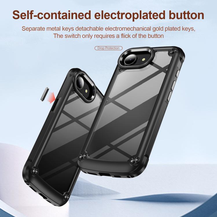 TPU Phone Case – + PC Lens Protection Phone Case, For iPhone 17e / 16e, For iPhone 17...