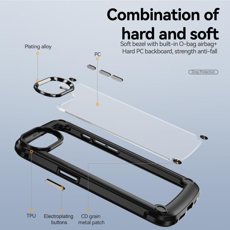 TPU Phone Case – + PC Lens Protection Phone Case, For iPhone 17e / 16e, For iPhone 17...