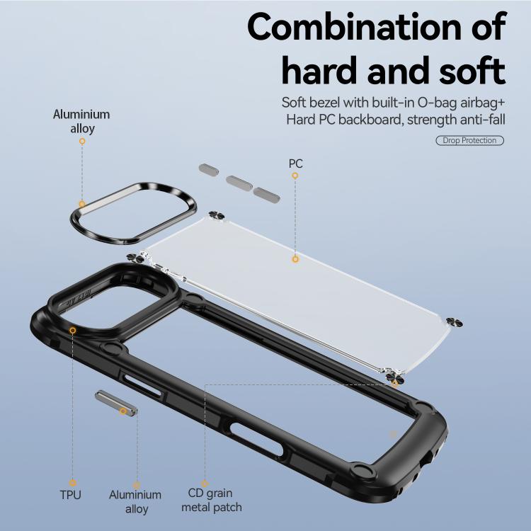 TPU Phone Case – + PC Lens Protection Phone Case, For iPhone Air, For iPhone 16 Pro Max,...