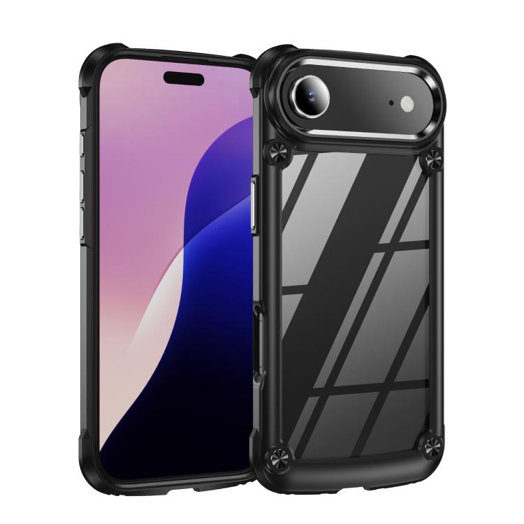 TPU Phone Case – + PC Lens Protection Phone Case, For iPhone Air, For iPhone 16 Pro Max,... For iPhone Air Black