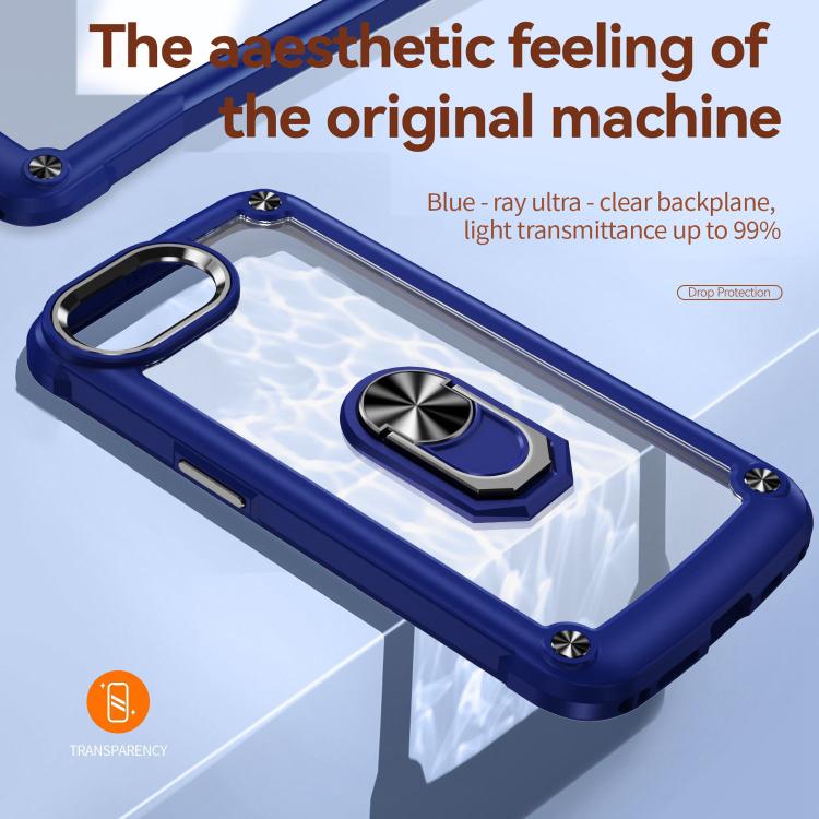 TPU Phone Case – + PC Lens Protection Phone Case with Ring Holder, For iPhone 17e / 16e,...
