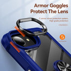 TPU Phone Case – + PC Lens Protection Phone Case with Ring Holder, For iPhone 17e / 16e,...