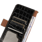 Crocodile Top Layer Cowhide Leather Phone Case, For iPhone 16 Pro, For iPhone 16 Plus, For iPhone 16, For iPhone 15 Pro Max, For iPhone 15 Pro, For iPhone 15 Plus