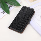 Crocodile Top Layer Cowhide Leather Phone Case, For iPhone 18 Pro / 17 Pro, For iPhone 18 Pro Max / 17 Pro Max, For iPhone 16e / 17e, For iPhone 17, For iPhone Air, For iPhone 16 Pro Max