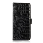 Crocodile Top Layer Cowhide Leather Phone Case, For iPhone 18 Pro / 17 Pro, For iPhone 18 Pro Max / 17 Pro Max, For iPhone 16e / 17e, For iPhone 17, For iPhone Air, For iPhone 16 Pro Max