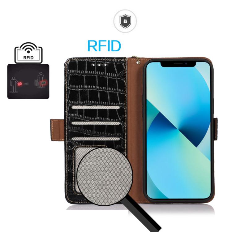 Crocodile Top Layer Cowhide Leather Phone Case, For iPhone 18 Pro / 17 Pro, For iPhone 18 Pro Max / 17 Pro Max, For iPhone 16e / 17e, For iPhone 17, For iPhone Air, For iPhone 16 Pro Max