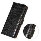 Crocodile Top Layer Cowhide Leather Phone Case, For iPhone 18 Pro / 17 Pro, For iPhone 18 Pro Max / 17 Pro Max, For iPhone 16e / 17e, For iPhone 17, For iPhone Air, For iPhone 16 Pro Max