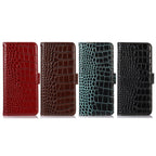 Crocodile Top Layer Cowhide Leather Phone Case, For iPhone 18 Pro / 17 Pro, For iPhone 18 Pro Max / 17 Pro Max, For iPhone 16e / 17e, For iPhone 17, For iPhone Air, For iPhone 16 Pro Max