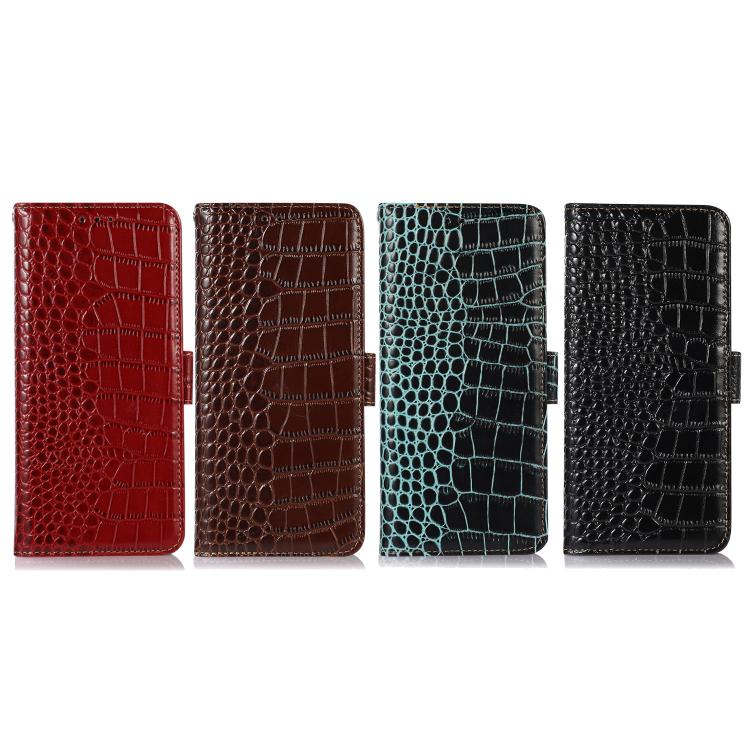 Crocodile Top Layer Cowhide Leather Phone Case, For iPhone 18 Pro / 17 Pro, For iPhone 18 Pro Max / 17 Pro Max, For iPhone 16e / 17e, For iPhone 17, For iPhone Air, For iPhone 16 Pro Max