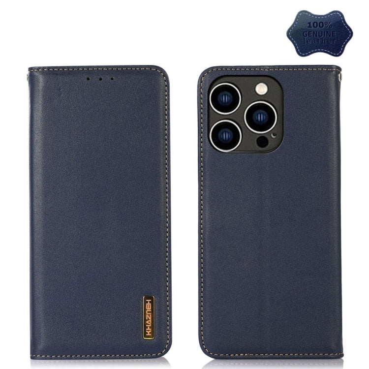 KHAZNEH Nappa Top Layer Cowhide Leather Phone Case – Card Slot, Leather, TPU, For iPhone 16 Pro, For iPhone 16 Plus, For iPhone 16, For iPhone 15 Pro Max, For iPhone 15 Pro, For iPhone 15 Plus For iPhone 15 Pro Max Blue