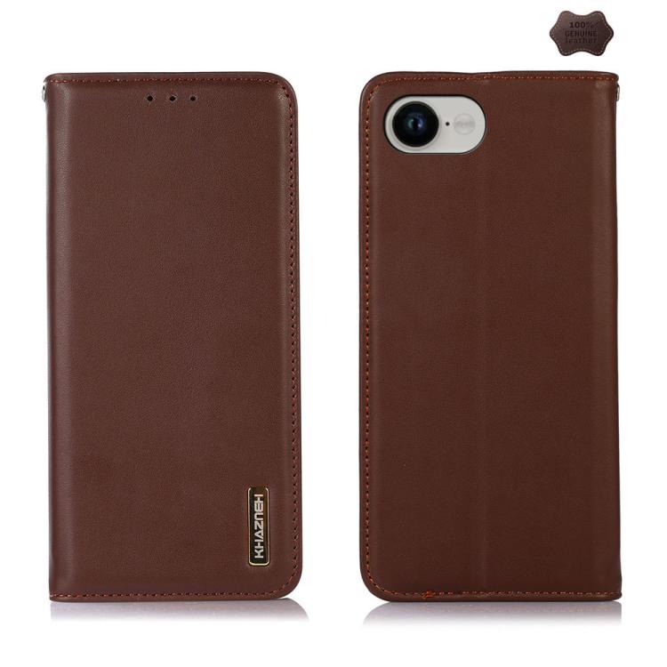 KHAZNEH Nappa Top Layer Cowhide Leather Phone Case – Card Slot, Leather, TPU, For iPhone 17 Pro Max, For iPhone 16e / 17e, For iPhone 18 Pro / 17 Pro, For iPhone 17 Pro, For iPhone 17, For iPhone Air, For iPhone 16e, For iPhone 16 Pro Max For iPhone 16e Brown