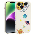 Hug Moon Astronaut Pattern TPU Phone Case, For iPhone 14 Plus, For iPhone 14, For iPhone 14 Pro, For iPhone 14 Pro Max, For iPhone SE 2022 / SE 2020 / 8 / 7, For iPhone 13 Pro Max, For iPhone 13 Pro, For iPhone 13, For iPhone 13 mini, For iPhone 12    ... For iPhone 14 Plus White