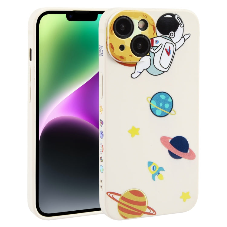 Hug Moon Astronaut Pattern TPU Phone Case, For iPhone 14 Plus, For iPhone 14, For iPhone 14 Pro, For iPhone 14 Pro Max, For iPhone SE 2022 / SE 2020 / 8 / 7, For iPhone 13 Pro Max, For iPhone 13 Pro, For iPhone 13, For iPhone 13 mini, For iPhone 12    ... For iPhone 14 Plus White