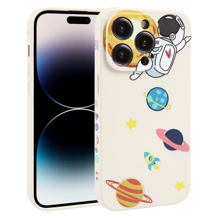 Hug Moon Astronaut Pattern TPU Phone Case – TPU, For iPhone 14 Plus, For iPhone 14, For iPhone 14 Pro, For iPhone 14 Pro Max, For iPhone SE 2022 / SE 2020 / 8 / 7, For iPhone 13 Pro Max, For iPhone 13 Pro, For iPhone 13, For iPhone 13 mini For iPhone 14 Pro White