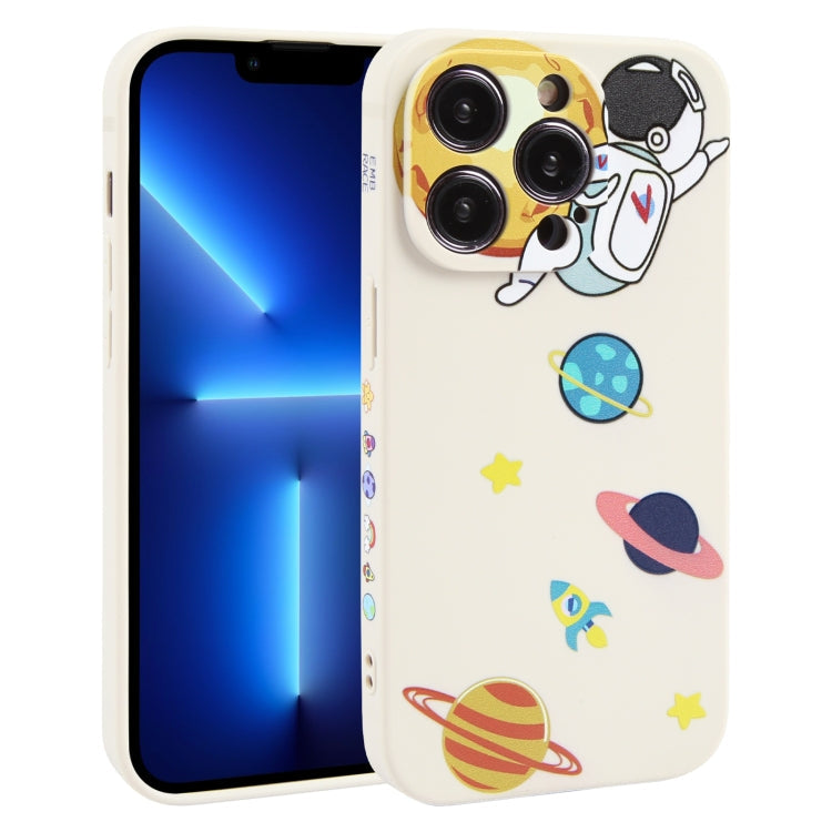 Hug Moon Astronaut Pattern TPU Phone Case – TPU, For iPhone 14 Plus, For iPhone 14, For iPhone 14 Pro, For iPhone 14 Pro Max, For iPhone SE 2022 / SE 2020 / 8 / 7, For iPhone 13 Pro Max, For iPhone 13 Pro, For iPhone 13, For iPhone 13 mini For iPhone 13 Pro White