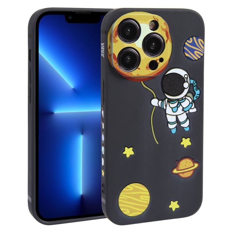 Hug Moon Astronaut Pattern TPU Phone Case – TPU, For iPhone 14 Plus, For iPhone 14, For iPhone 14 Pro, For iPhone 14 Pro Max, For iPhone SE 2022 / SE 2020 / 8 / 7, For iPhone 13 Pro Max, For iPhone 13 Pro, For iPhone 13, For iPhone 13 mini For iPhone 13 Pro Black