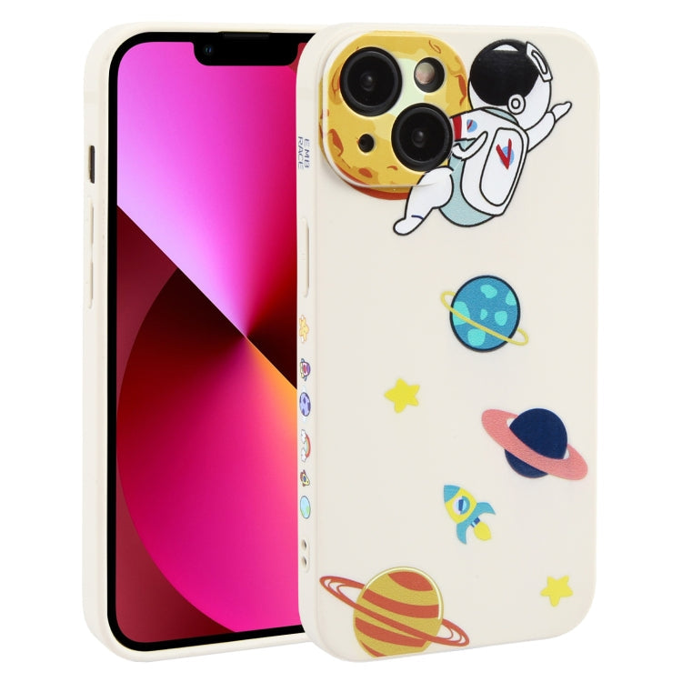 Hug Moon Astronaut Pattern TPU Phone Case – TPU, For iPhone 14 Plus, For iPhone 14, For iPhone 14 Pro, For iPhone 14 Pro Max, For iPhone SE 2022 / SE 2020 / 8 / 7, For iPhone 13 Pro Max, For iPhone 13 Pro, For iPhone 13, For iPhone 13 mini For iPhone 13 White