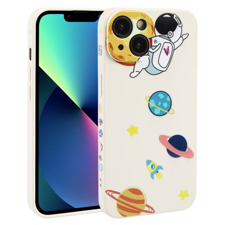 Hug Moon Astronaut Pattern TPU Phone Case – TPU, For iPhone 14 Plus, For iPhone 14, For iPhone 14 Pro, For iPhone 14 Pro Max, For iPhone SE 2022 / SE 2020 / 8 / 7, For iPhone 13 Pro Max, For iPhone 13 Pro, For iPhone 13, For iPhone 13 mini For iPhone 13 mini White