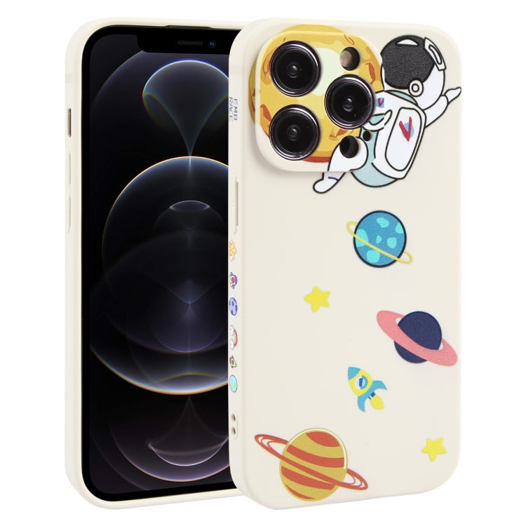 Hug Moon Astronaut Pattern TPU Phone Case – TPU, For iPhone 14 Plus, For iPhone 14, For iPhone 14 Pro, For iPhone 14 Pro Max, For iPhone SE 2022 / SE 2020 / 8 / 7, For iPhone 13 Pro Max, For iPhone 13 Pro, For iPhone 13, For iPhone 13 mini For iPhone 12 Pro White