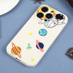 Hug Moon Astronaut Pattern TPU Phone Case, For iPhone 11 Pro Max, For iPhone 11, For iPhone 11 Pro, For iPhone XS / X, For iPhone XR, For iPhone XS Max, For iPhone 8 Plus / 7 Plus, For iPhone 6s Plus / 6 Plus, For iPhone 6s / 6