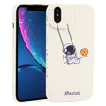 Astronaut Swinging Pattern TPU Phone Case, For iPhone XS / X, For iPhone XR, For iPhone XS Max, For iPhone 8 Plus / 7 Plus For iPhone XS X White