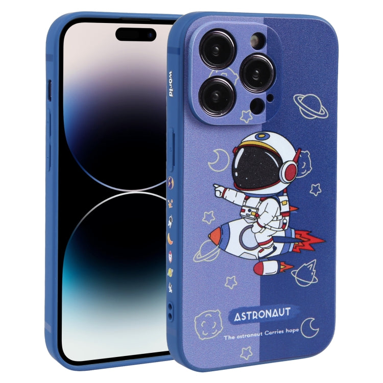 Color Contrast Astronaut Pattern TPU Phone Case – TPU, For iPhone 14 Plus, For iPhone 14, For iPhone 14 Pro, For iPhone 14 Pro Max, For iPhone SE 2022 / SE 2020 / 8 / 7, For iPhone 13 Pro Max, For iPhone 13 Pro, For iPhone 13, For iPhone 13 mini For iPhone 14 Pro Blue