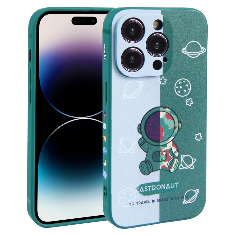 Color Contrast Astronaut Pattern TPU Phone Case – TPU, For iPhone 14 Plus, For iPhone 14, For iPhone 14 Pro, For iPhone 14 Pro Max, For iPhone SE 2022 / SE 2020 / 8 / 7, For iPhone 13 Pro Max, For iPhone 13 Pro, For iPhone 13, For iPhone 13 mini For iPhone 14 Pro Max Green