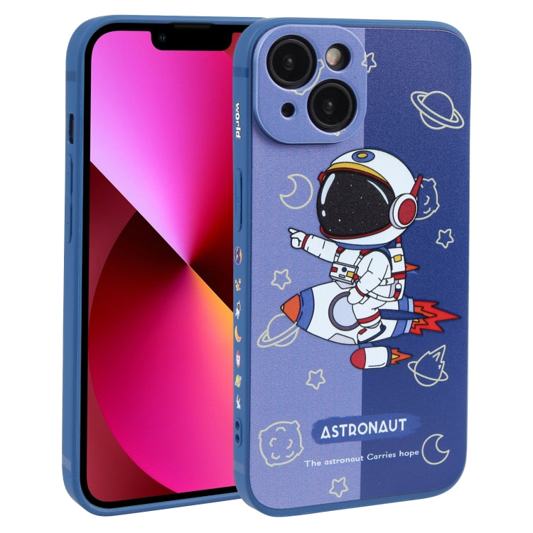 Color Contrast Astronaut Pattern TPU Phone Case – TPU, For iPhone 14 Plus, For iPhone 14, For iPhone 14 Pro, For iPhone 14 Pro Max, For iPhone SE 2022 / SE 2020 / 8 / 7, For iPhone 13 Pro Max, For iPhone 13 Pro, For iPhone 13, For iPhone 13 mini For iPhone 13 Blue