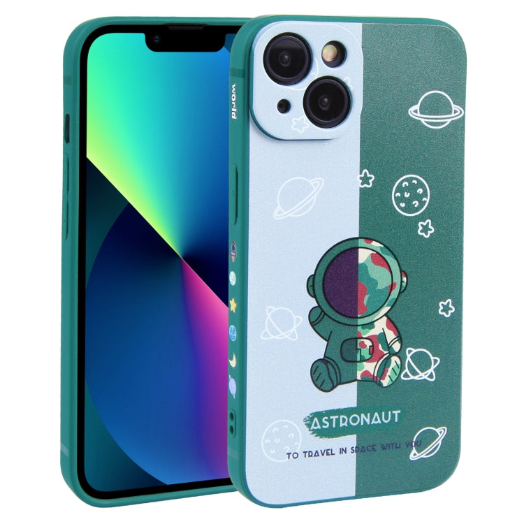 Color Contrast Astronaut Pattern TPU Phone Case – TPU, For iPhone 14 Plus, For iPhone 14, For iPhone 14 Pro, For iPhone 14 Pro Max, For iPhone SE 2022 / SE 2020 / 8 / 7, For iPhone 13 Pro Max, For iPhone 13 Pro, For iPhone 13, For iPhone 13 mini For iPhone 13 mini Green