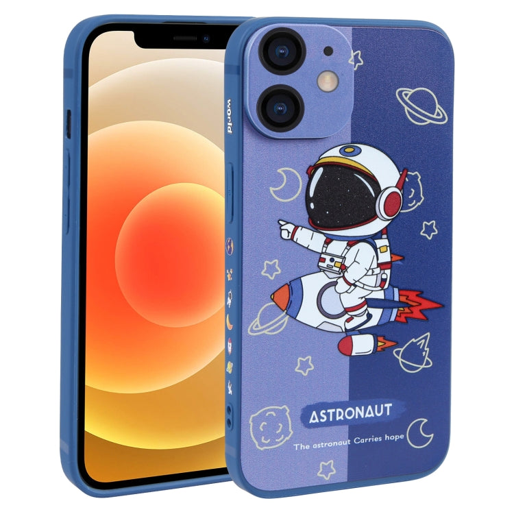 Color Contrast Astronaut Pattern TPU Phone Case – TPU, For iPhone 14 Plus, For iPhone 14, For iPhone 14 Pro, For iPhone 14 Pro Max, For iPhone SE 2022 / SE 2020 / 8 / 7, For iPhone 13 Pro Max, For iPhone 13 Pro, For iPhone 13, For iPhone 13 mini For iPhone 12 Blue