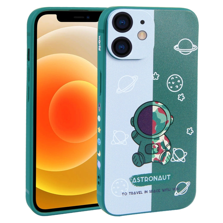 Color Contrast Astronaut Pattern TPU Phone Case – TPU, For iPhone 14 Plus, For iPhone 14, For iPhone 14 Pro, For iPhone 14 Pro Max, For iPhone SE 2022 / SE 2020 / 8 / 7, For iPhone 13 Pro Max, For iPhone 13 Pro, For iPhone 13, For iPhone 13 mini For iPhone 12 Green