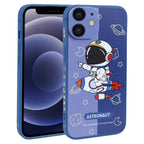 Color Contrast Astronaut Pattern TPU Phone Case, For iPhone 12 mini, For iPhone 11 Pro Max, For iPhone 11, For iPhone 11 Pro, For iPhone XS / X, For iPhone XR, For iPhone XS Max, For iPhone 8 Plus / 7 Plus For iPhone 12 mini Blue