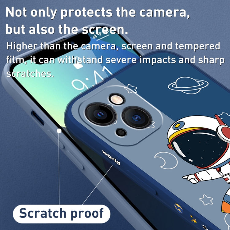 Color Contrast Astronaut Pattern TPU Phone Case, For iPhone 12 mini, For iPhone 11 Pro Max, For iPhone 11, For iPhone 11 Pro, For iPhone XS / X, For iPhone XR, For iPhone XS Max, For iPhone 8 Plus / 7 Plus
