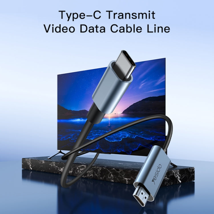 Yesido HM10 USB-C / Type-C to HDMI HD Adapter Cable, HM10 – Aluminum Alloy, 4K