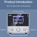 i2C 3SCN Intelligent Double Welding Station with RS100 Base, A Set, B Set – TPU
