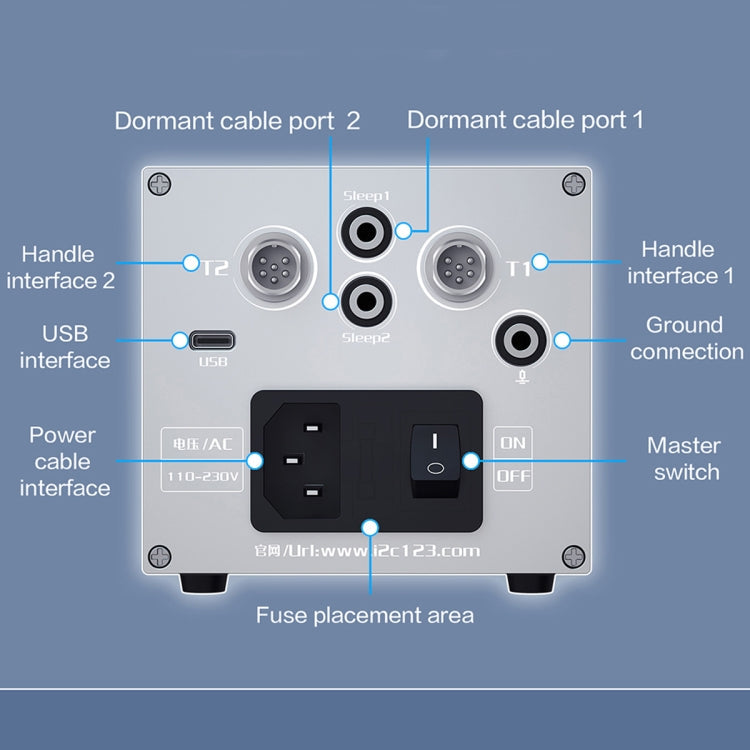 i2C 3SCN Intelligent Double Welding Station with RS100 Base, A Set, B Set – TPU