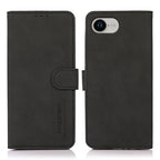 KHAZNEH Matte Texture Leather Phone Case, For iPhone 16e / 17e, For iPhone 17 Pro Max, For iPhone 17 Pro, For iPhone 17, For iPhone Air, For iPhone 16 Pro Max For iPhone 16e 17e Black