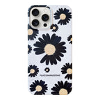 Frosted Daisy Film Phone Case, For iPhone 15 Pro Max, For iPhone 15 Pro, For iPhone 15 Plus, For iPhone 15, For iPhone 14 Plus, For iPhone 14, For iPhone 14 Pro, For iPhone 14 Pro Max, For iPhone 13 Pro Max, For iPhone 13 Pro, For iPhone 13, For iPhone 12 For iPhone 15 Pro Max Black Flower