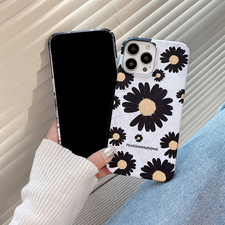 Frosted Daisy Film Phone Case, For iPhone 15 Pro Max, For iPhone 15 Pro, For iPhone 15 Plus, For iPhone 15, For iPhone 14 Plus, For iPhone 14, For iPhone 14 Pro, For iPhone 14 Pro Max, For iPhone 13 Pro Max, For iPhone 13 Pro, For iPhone 13, For iPhone 12