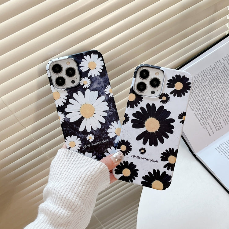 Frosted Daisy Film Phone Case, For iPhone 15 Pro Max, For iPhone 15 Pro, For iPhone 15 Plus, For iPhone 15, For iPhone 14 Plus, For iPhone 14, For iPhone 14 Pro, For iPhone 14 Pro Max, For iPhone 13 Pro Max, For iPhone 13 Pro, For iPhone 13, For iPhone 12