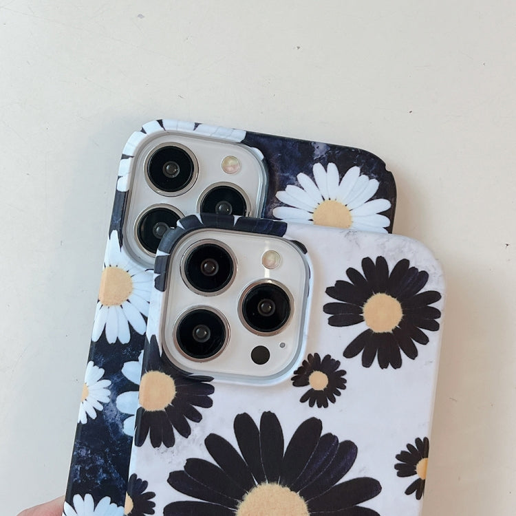 Frosted Daisy Film Phone Case, For iPhone 15 Pro Max, For iPhone 15 Pro, For iPhone 15 Plus, For iPhone 15, For iPhone 14 Plus, For iPhone 14, For iPhone 14 Pro, For iPhone 14 Pro Max, For iPhone 13 Pro Max, For iPhone 13 Pro, For iPhone 13, For iPhone 12