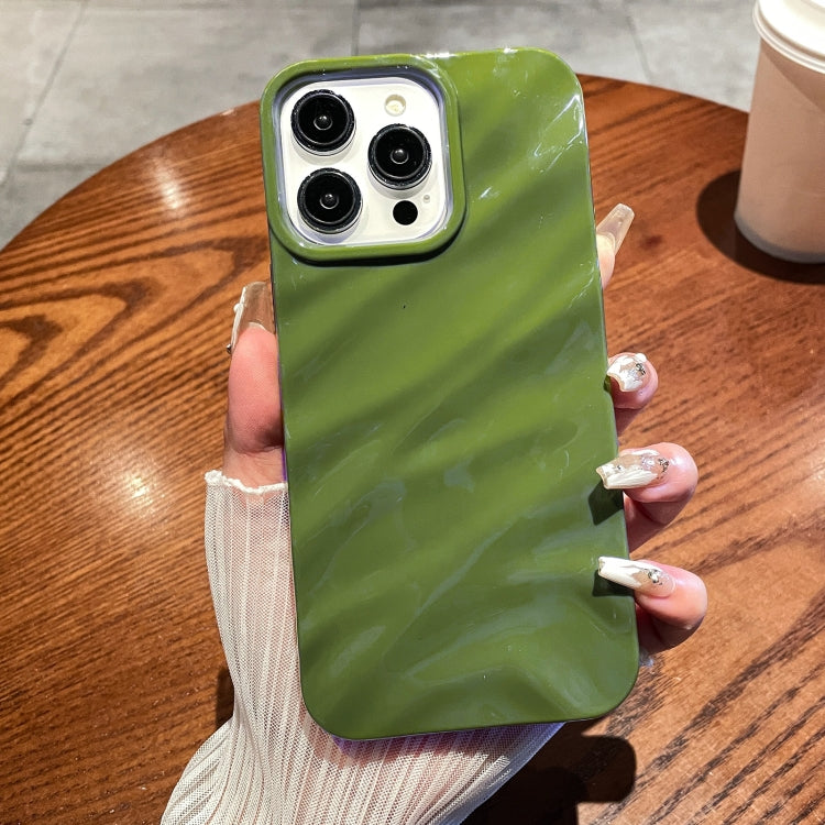 Solid Color Wave Texture TPU Phone Case, For iPhone 15 Plus, For iPhone... For iPhone 15 Plus Green