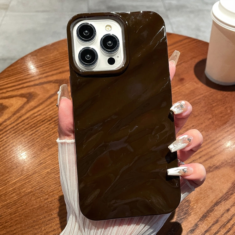 Solid Color Wave Texture TPU Phone Case, For iPhone 15 Plus, For iPhone... For iPhone 15 Plus Chocolate