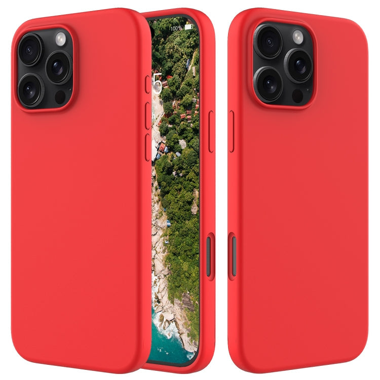 Phone Case – Silicone (iPhone 16 Pro) For iPhone 16 Pro Red