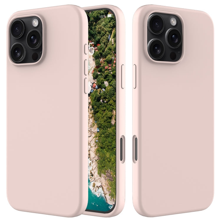 Phone Case – Silicone (iPhone 16 Pro) For iPhone 16 Pro Sand Pink