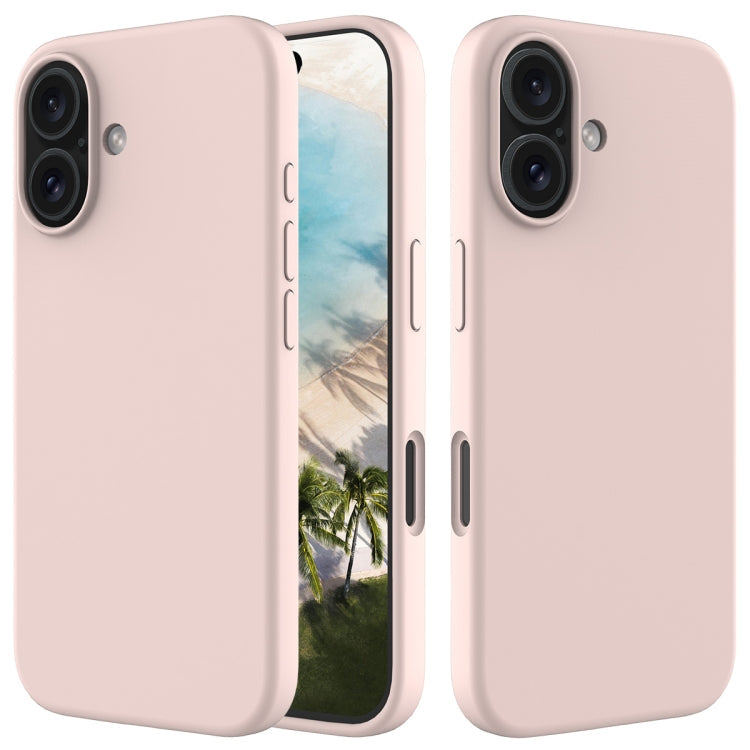Phone Case – Silicone (iPhone 16 Pro) For iPhone 16 Plus Sand Pink