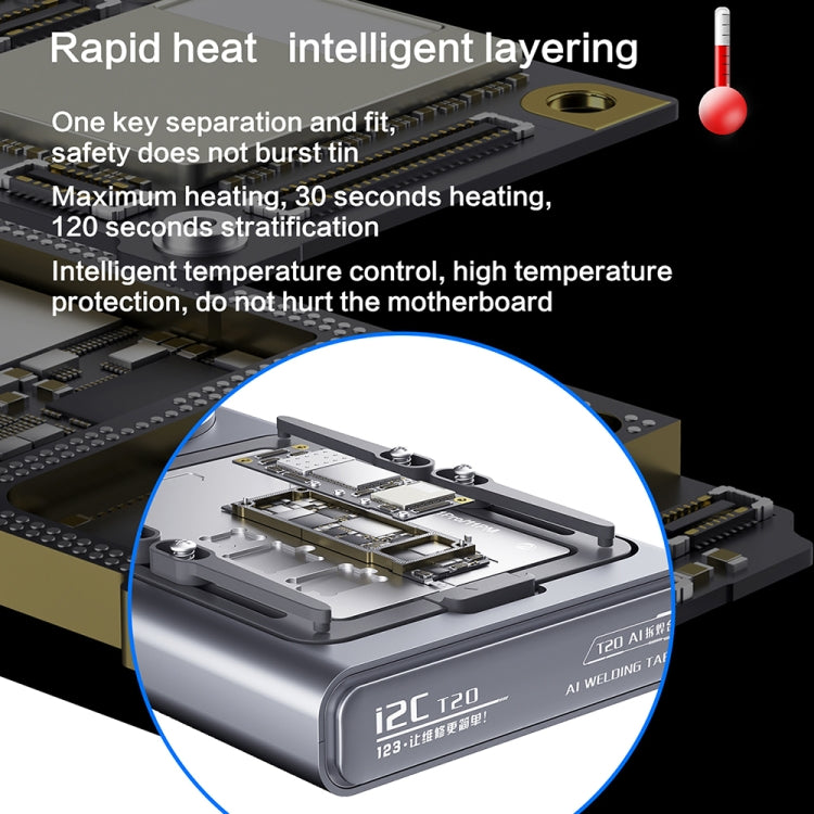 i2C T20 Intelligent Motherboard Middle Layered Heating Platform For iPhone X-14 Series, i2C T20 For iPhone X-14 Series – Durable Build, Easy to Use