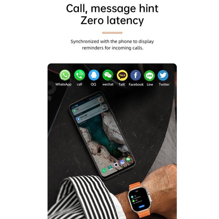 WS-E9 Smart Watch – 2.2" Screen, IP67 Waterproof, Heart Rate Monitoring